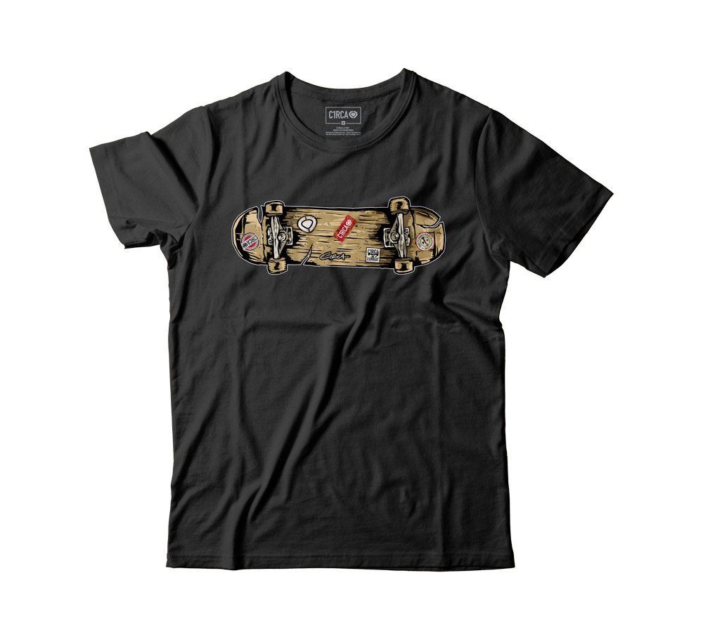 C1rca Skateboard Black Ανδρικό T-Shirt
