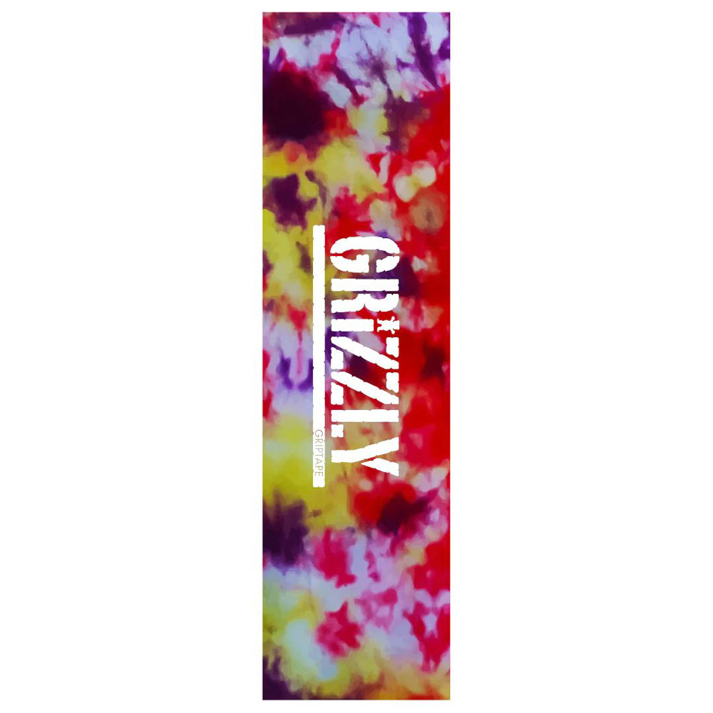 Grizzly Tie Dye Stamp Griptape Red