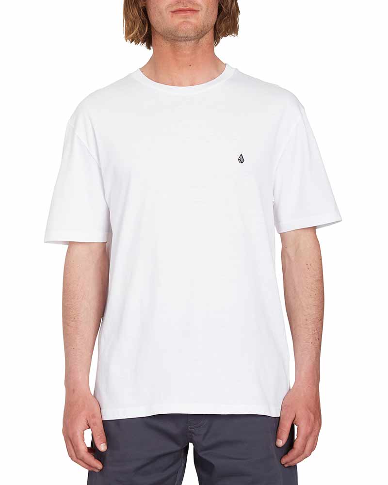 Volcom Stone Blanks Bsc Sst White Men's T-Shirt