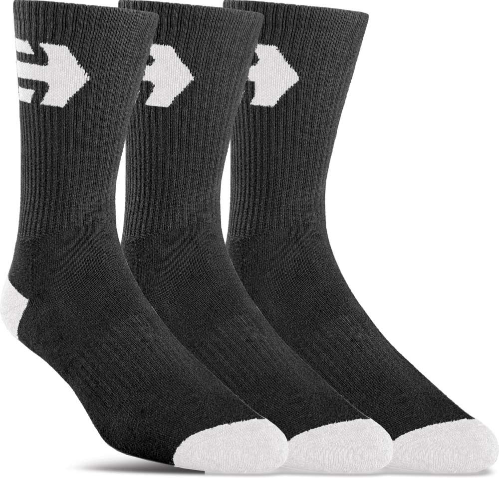Etnies Direct 3-Pack Black Socks