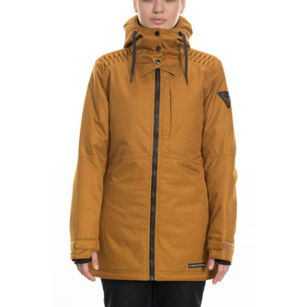 686 Aeon Golden Brown Dobby Women's Snow Jacket