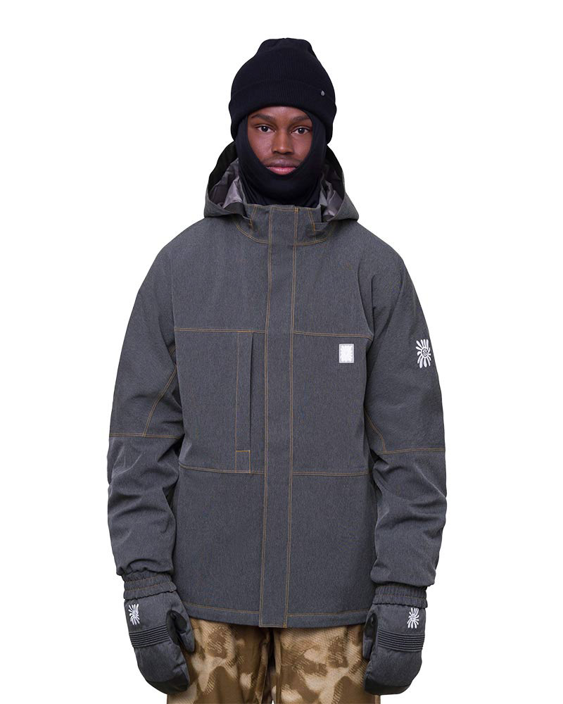 686 Dojo Jacket Black Denim Men's Snowboard Jacket