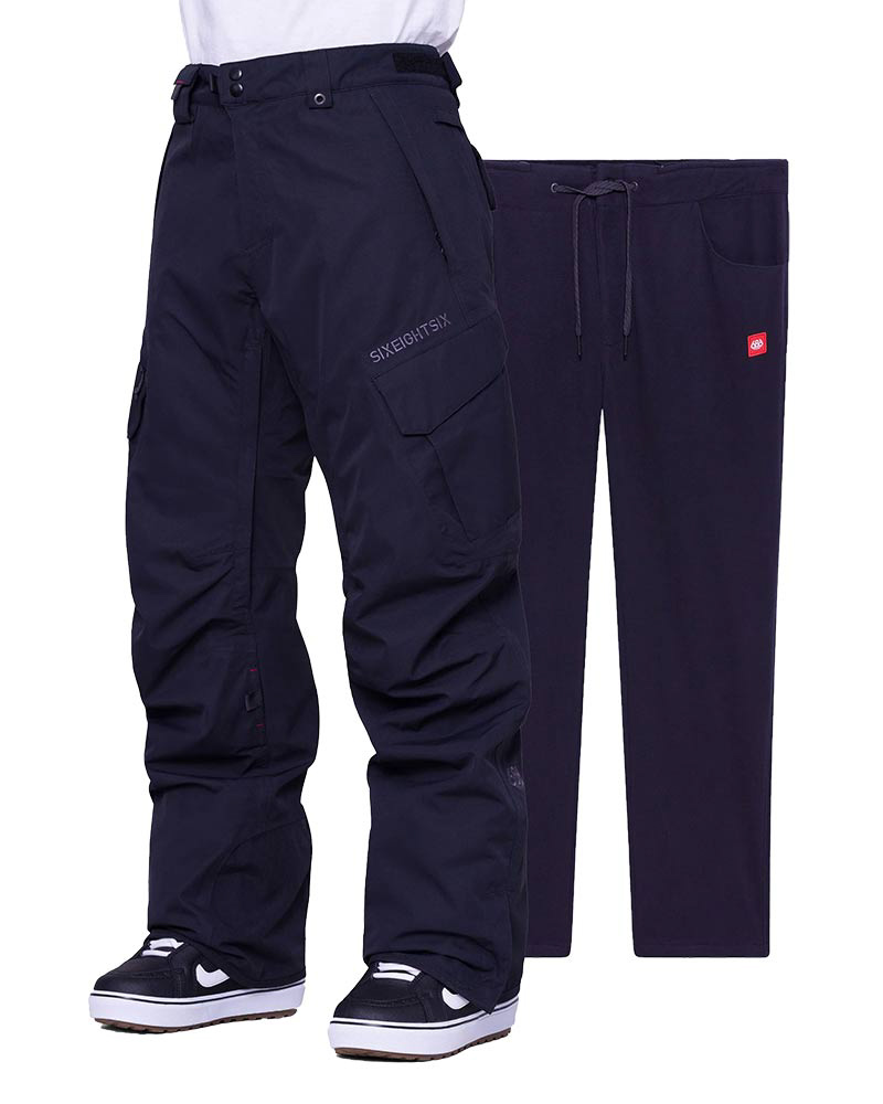 686 Smarty 3-In-1 Cargo Pant Black Men's Snowboard Pants