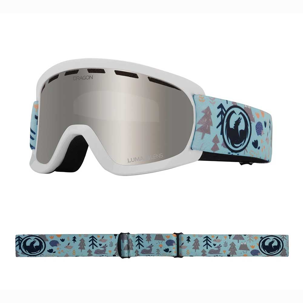 Dragon Lil D Forest Friends Lumalens Silver Ion Kids Snow Goggle