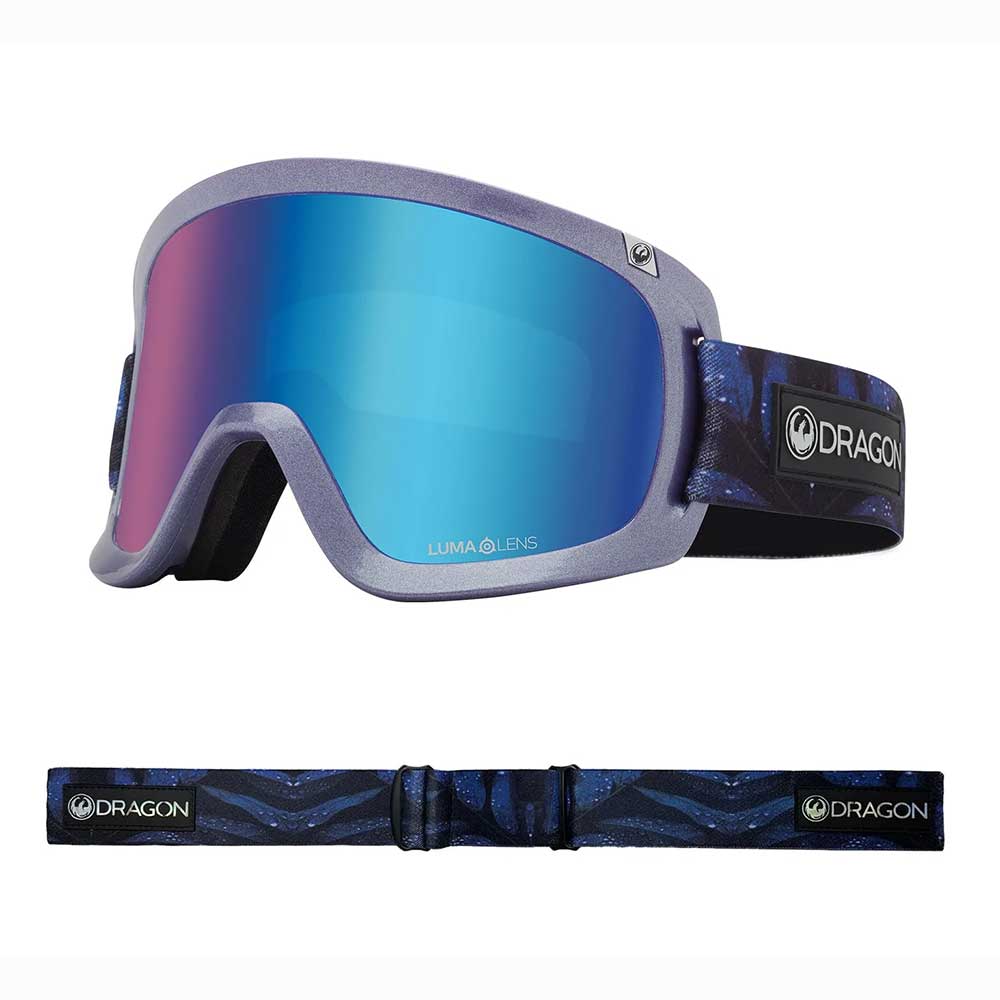 Dragon D1 OTG Shimmer Lumalens Blue Ion + Bonus Lens Snow Goggle