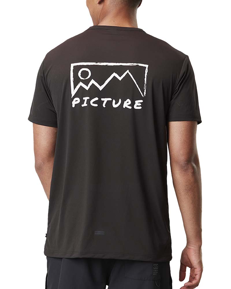 Picture Travis Tech Tee Full Black Ανδρικό T-Shirt