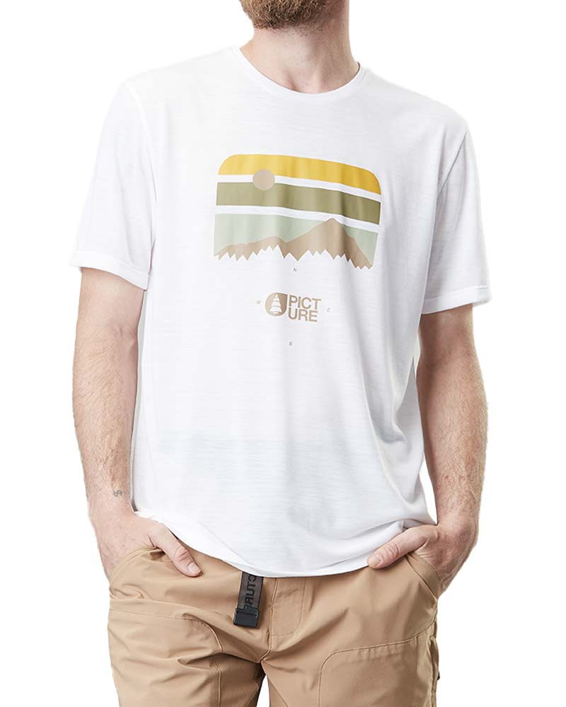 Picture Timont Urban Tech Tee White Ανδρικό T-Shirt Hiking
