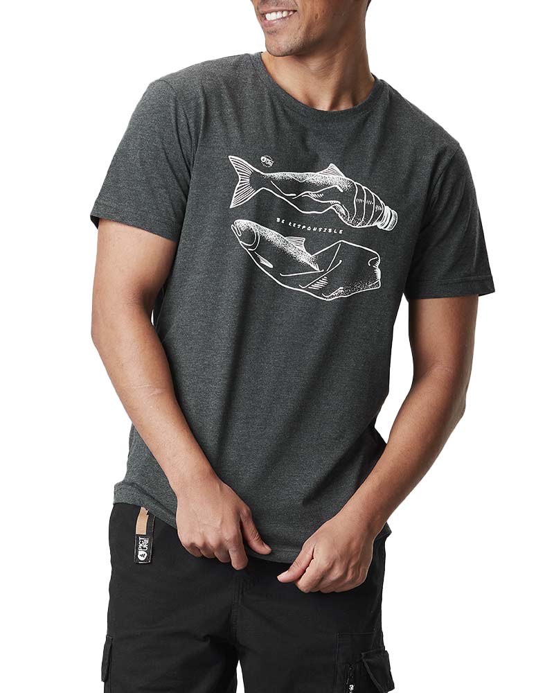 Picture CC Bottlefish Dark Grey Melange Men's T-Shirt