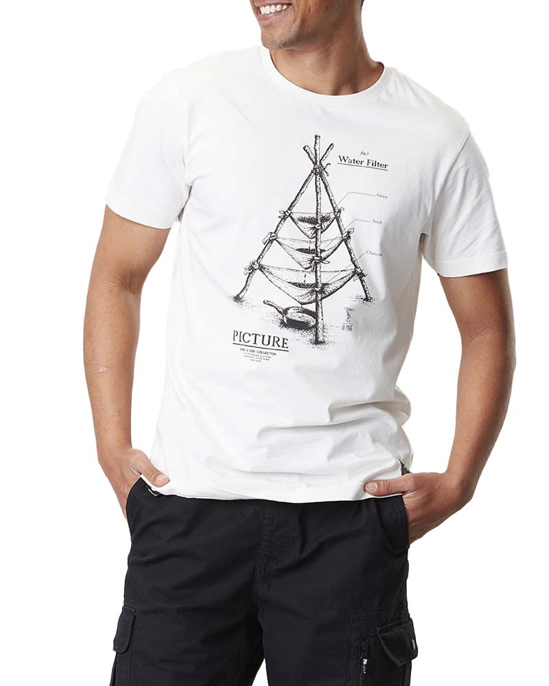 Picture D&S Fylter Natural White Ανδρικό T-Shirt