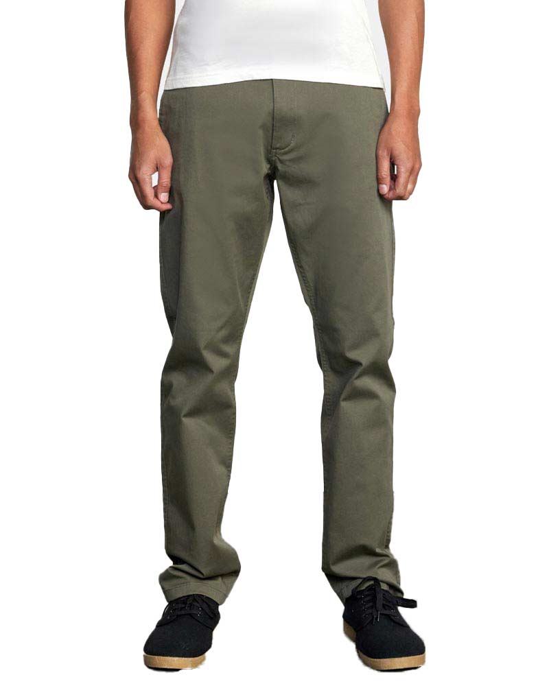 Rvca The Weekend Stretch Pant Olive Ανδρικό Παντελόνι