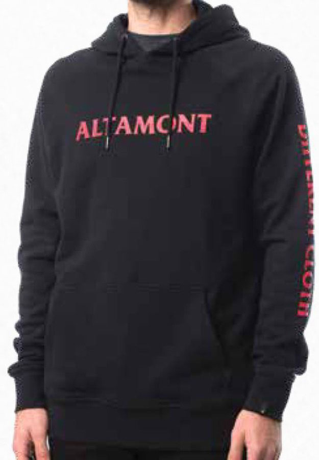 Altamont Cfadc Pullover Black Ανδρικό Φούτερ Κουκούλα