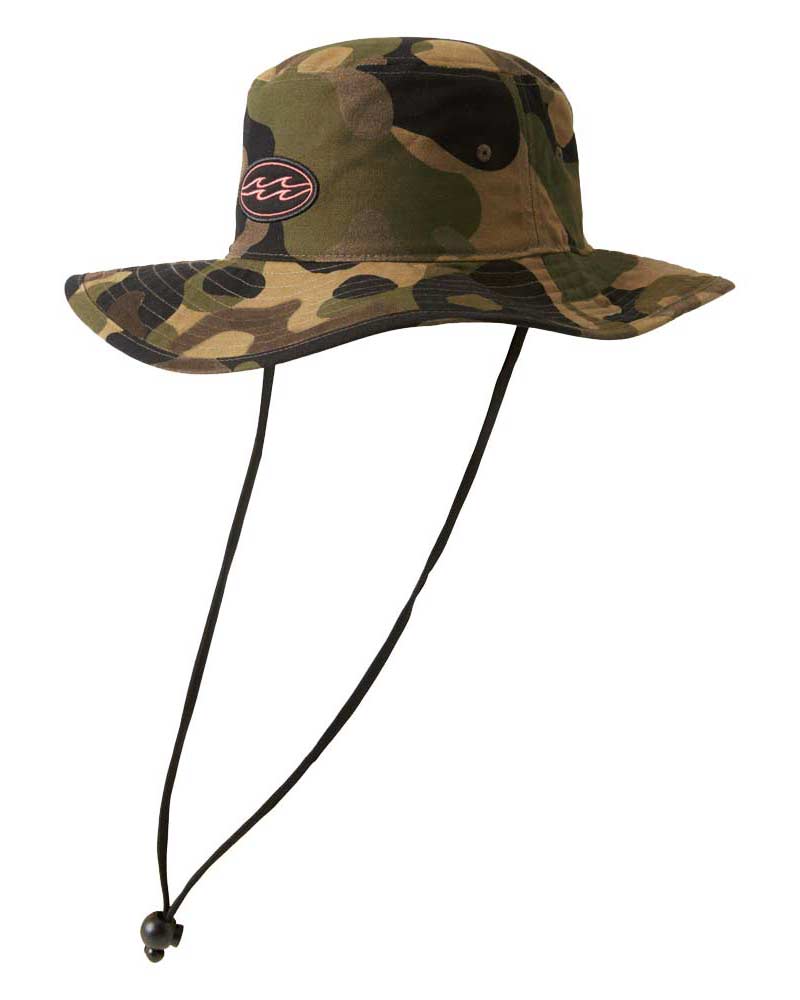 Billabong Big John Olive Camo Print Safari Surf Hat Καπέλο