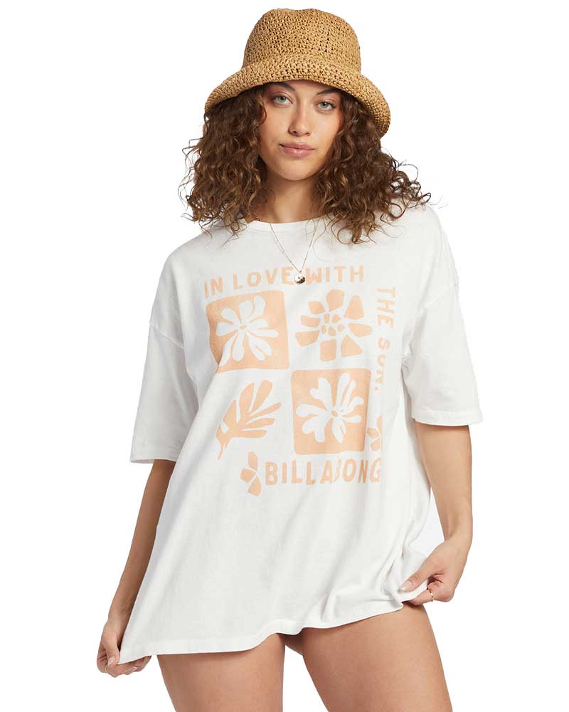 Billabong In Love With The Sun Salt Crystal Women's T-Shirt