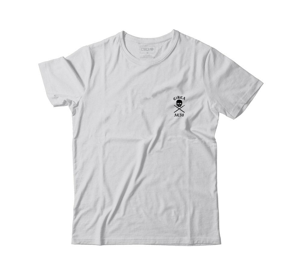 C1rca AL 50 Skull White Black Men's T-Shirt