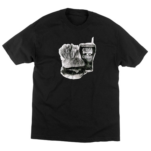 C1rca Burgers And Fries Black Men's T-Shirt
