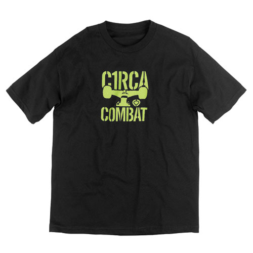 C1rca Combat Icon Black/Green Men's T-Shirt