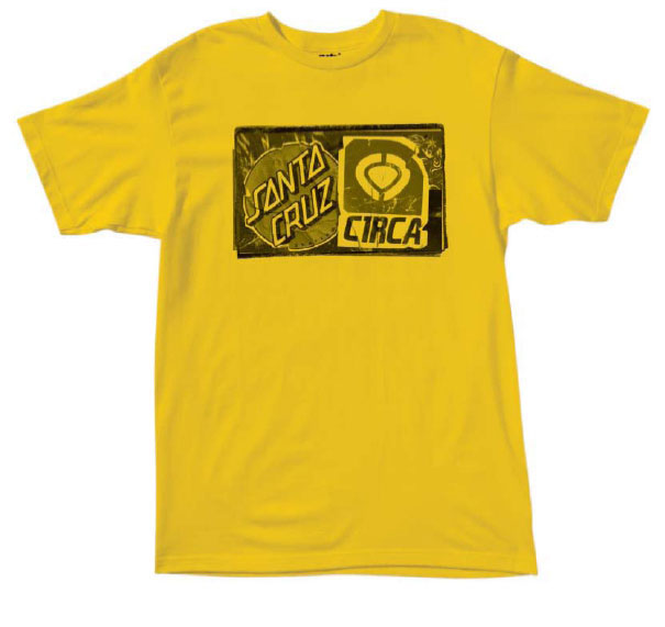 C1rca Cutout Santa Cruz Yellow Men's T-Shirt