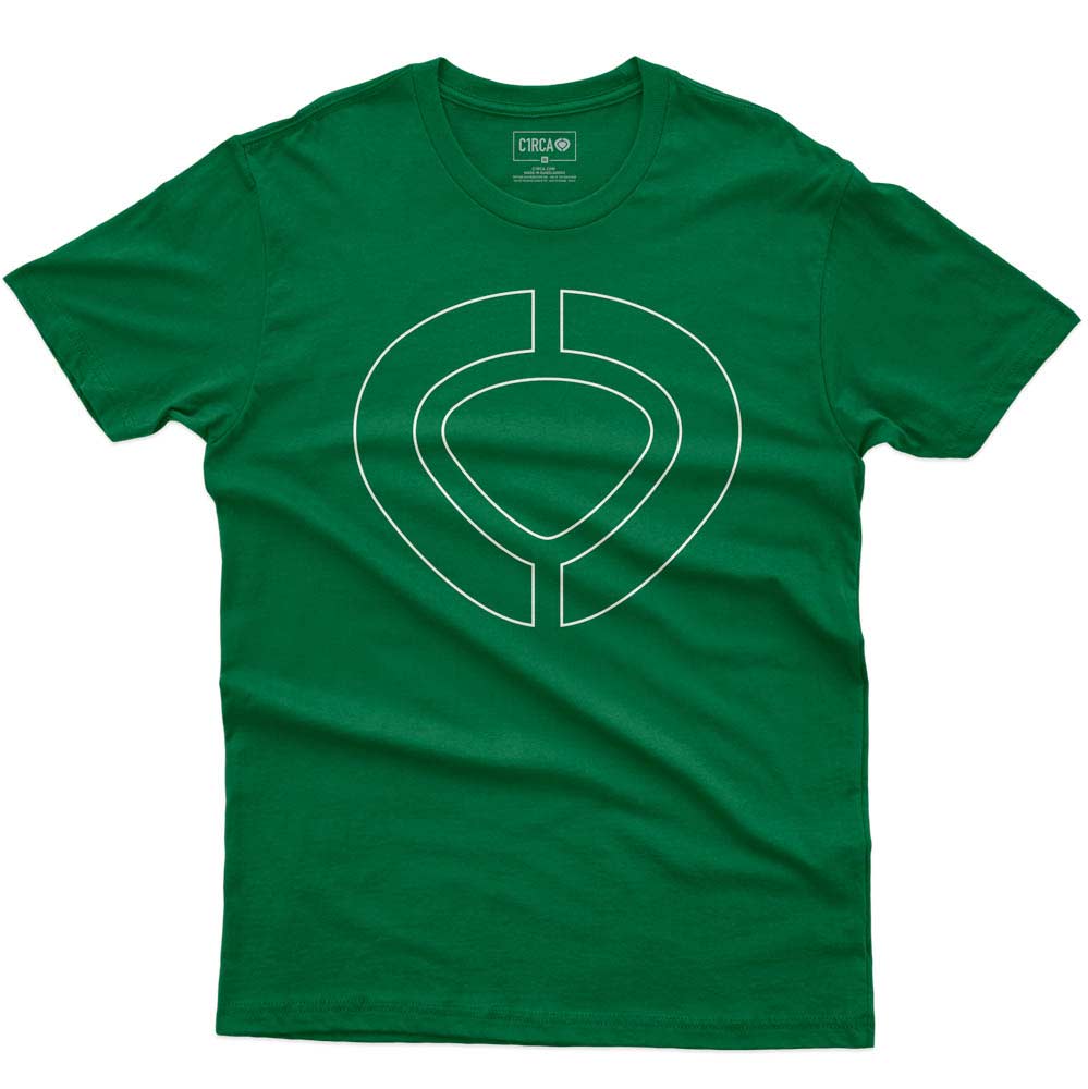 C1rca Icon Track Tee Varsity Green White Men's T-Shirt