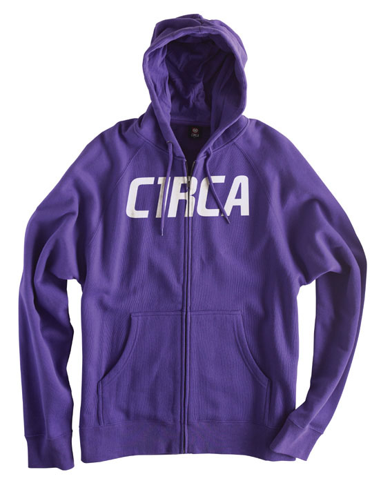 C1rca Mainline Font Purple Men's Zip Hood
