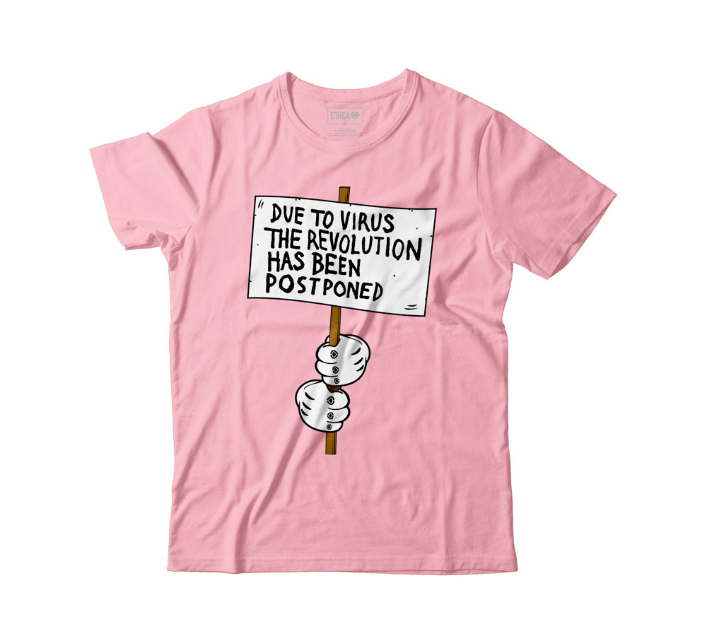 C1rca Revolution Cotton Pink Ανδρικό T-Shirt