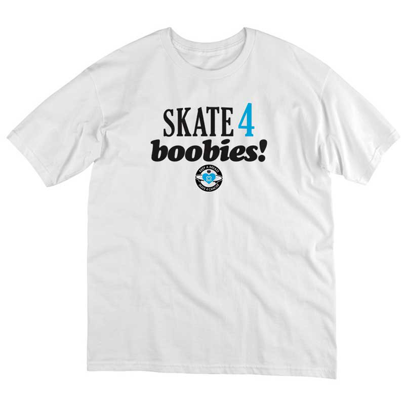 C1rca Skate 4 Boobies White Men's T-Shirt