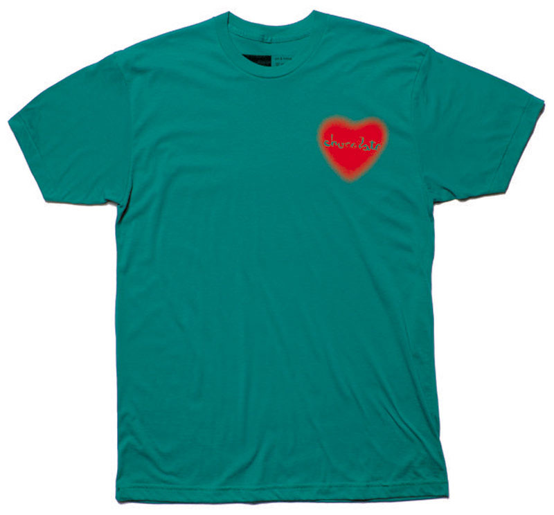 Chocolate Heart Stencil Premium Evergreen Ανδρικό T-Shirt