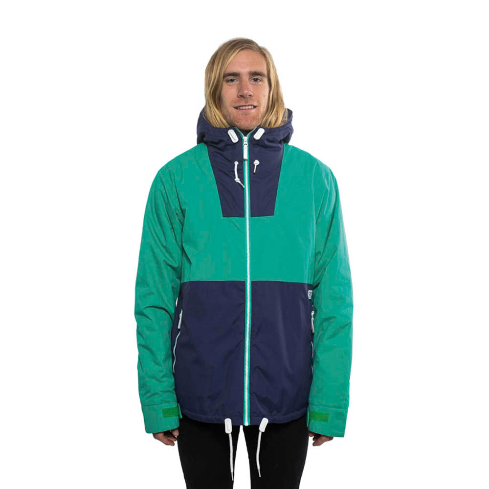 Colour Wear Block Vivid Green Ανδρικό Μπουφάν Snowboard