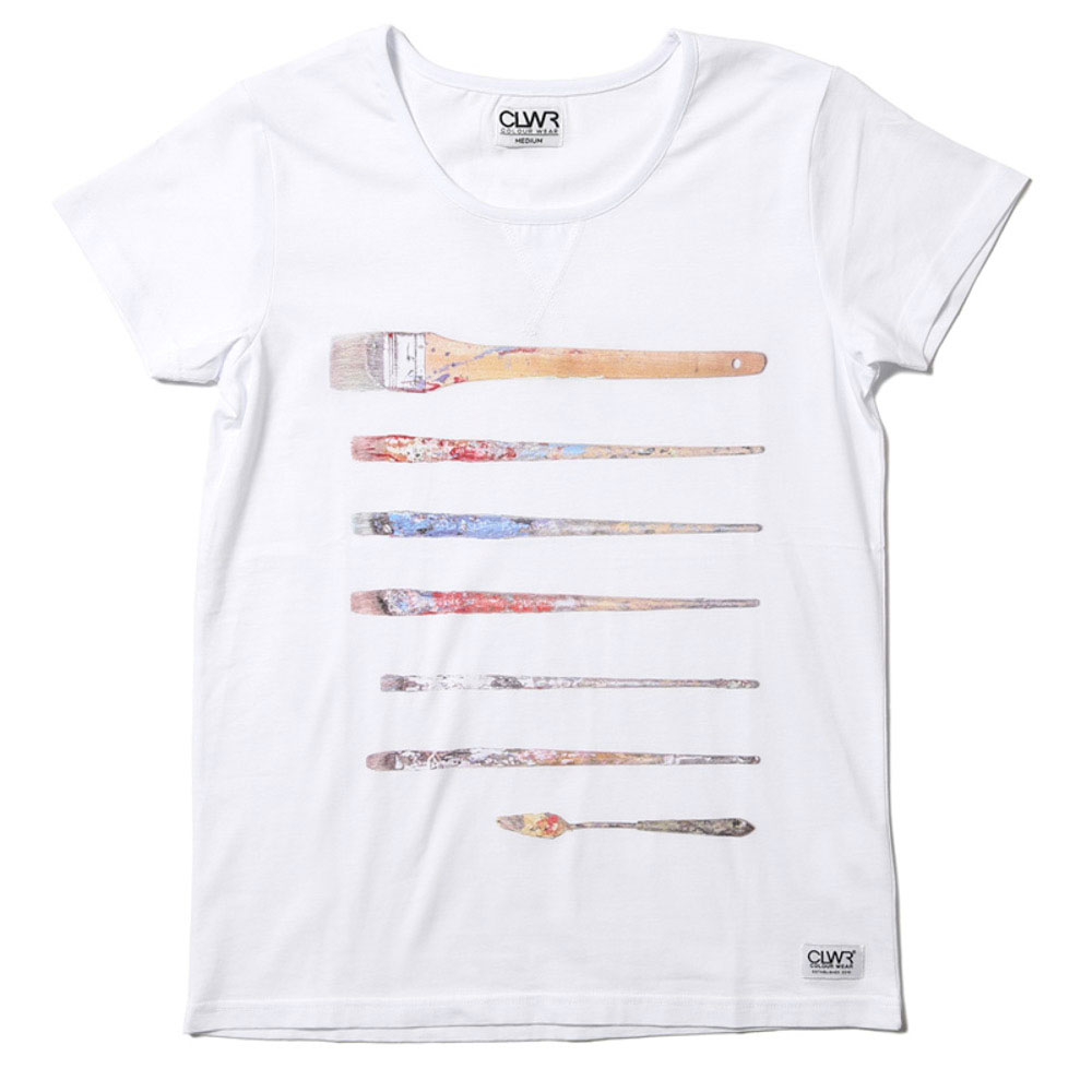 Colour Wear Image Brush Womens T-Shirt