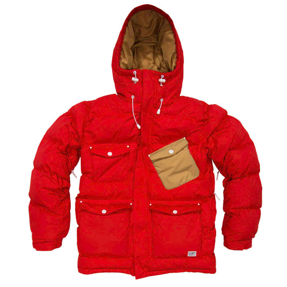 Colour Wear Puff Red Men's Snow Jacket