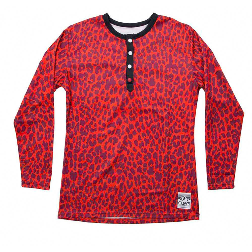 Colour Wear Shelter Top 1st Layer Red Leo Women's Thermal