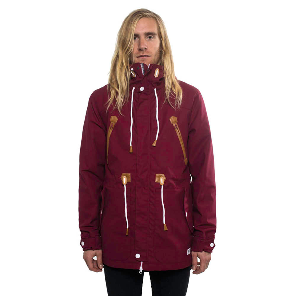 Colour Wear Urban Parka Burgundy Snow Men's Jacket