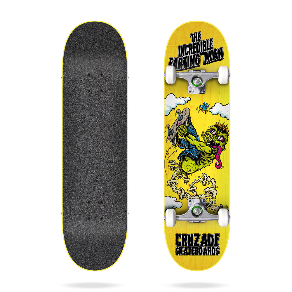 Cruzade The Incredible Farting Man 8.25'' Complete Skateboard