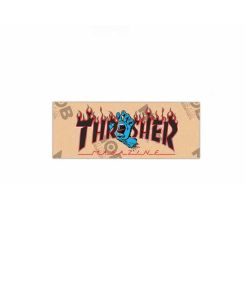 Santa Cruz X Thrasher Screaming Flame Logo Grip Strips Clear Grip Tape 9'' Griptape Sheet