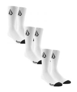 Volcom Full Stone Sock 3Pk White Κάλτσες