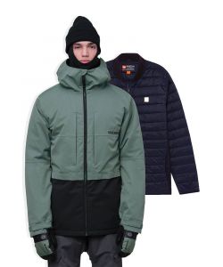 686 Smarty 3-In-1 Form Jacket Cypress Green Colorblock Ανδρικό Μπουφάν Snowboard