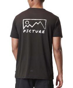 Picture Travis Tech Tee Full Black Ανδρικό T-Shirt