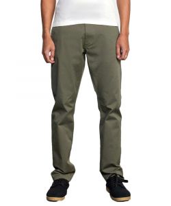 Rvca The Weekend Stretch Pant Olive Ανδρικό Παντελόνι