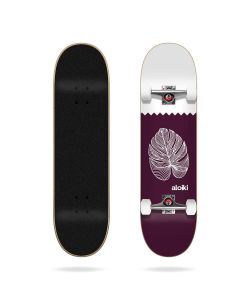 Aloiki Purple Leaf 8.0" Complete Skateboard