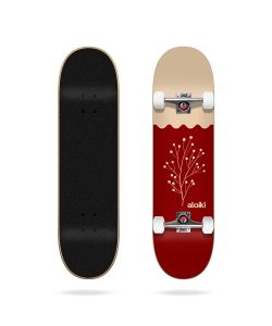 Aloiki Red Leaf 7.75" Complete Skateboard
