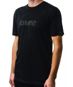 Altamont One Liner Wash Black/Black Men's T-Shirt