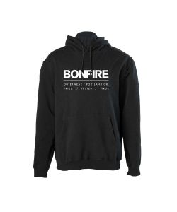Bonfire Location Lockup Black Ανδρικό Φούτερ Κουκούλα