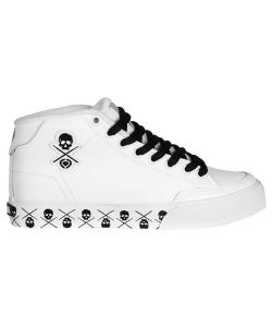 C1rca Al50wmid White Black Skulls Γυναικεία Παπούτσια
