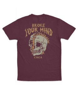 C1rca Broke Your Mind Tee Maroon Ανδρικό T-Shirt