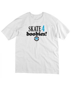 C1rca Skate 4 Boobies White Men's T-Shirt