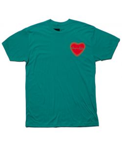 Chocolate Heart Stencil Premium Evergreen Ανδρικό T-Shirt