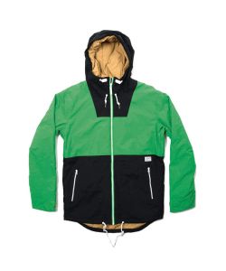Colour Wear Block Key Green Men's Snow Jacket