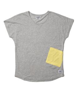 Colour Wear Holk Grey Melange Womens T-Shirt