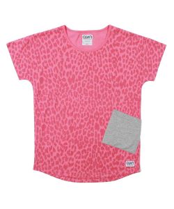 Colour Wear Holk Top Pink Leo Women's T-Shirt