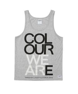 Colour Wear We Are Grey Melange Men's Tank