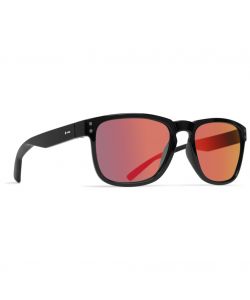Dot Dash Bootleg Blk Gloss/Red Chrome Sunglasses